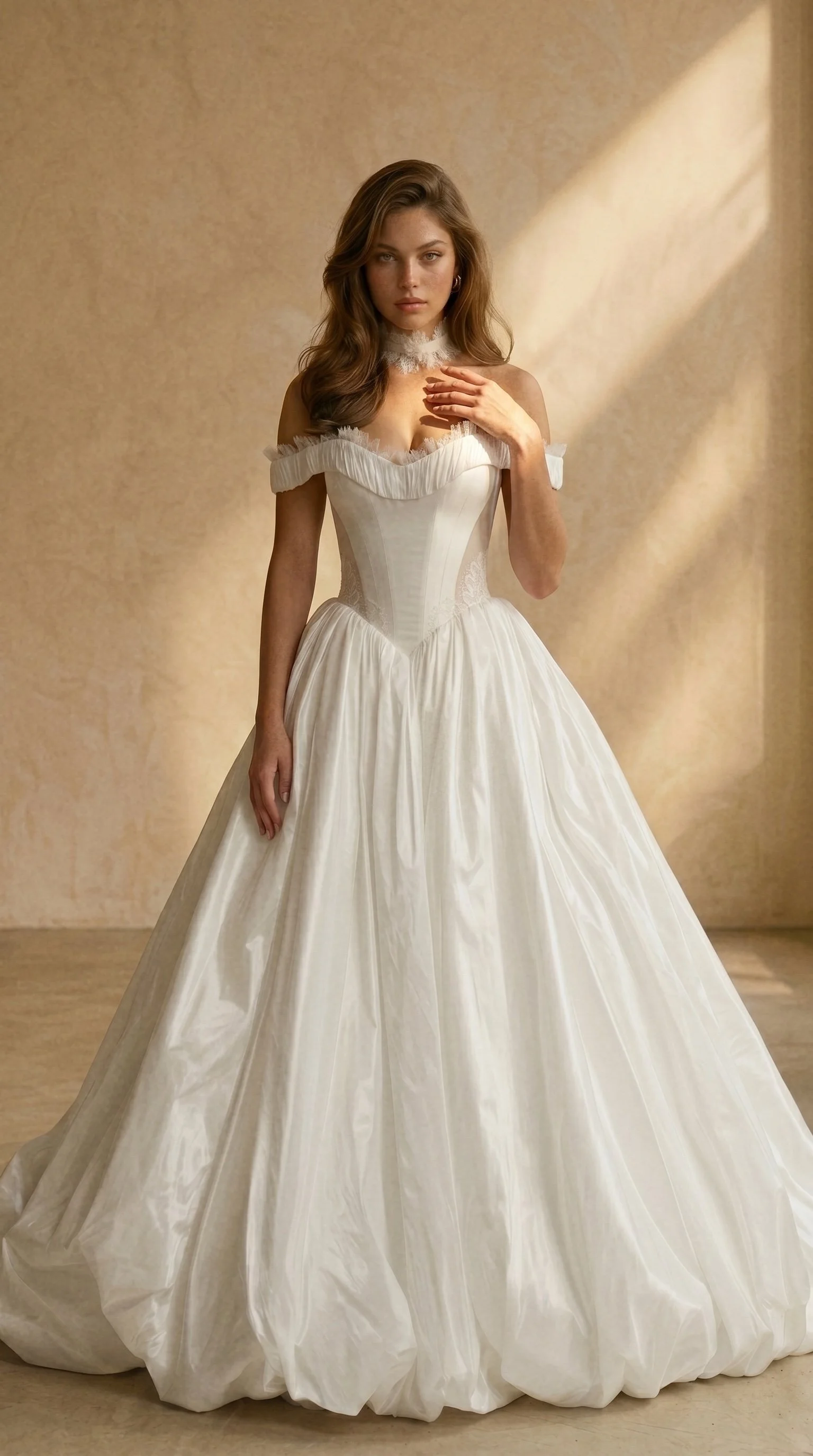 Timeless Elegance: A-Line Wedding Dress with Corset Lacing | Liza